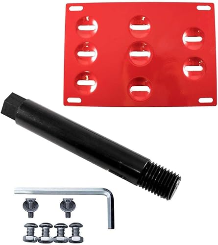 Miniatura 7 de Xotic Tech - Soporte para placa de matrícula con gancho de remolque compatible con Nissan 370Z 2009-2012 Juke Rogue o Infiniti FX JX QX G37 Q60