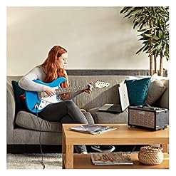 Kit de guitare électrique pour débutant(e) s avec ampli 10 W LA par Gear4music Blue - Les Beatles, Paul McCartney, John Lennon, RIngo Starr, George Harrison Kit de guitare électrique pour débutant(e) s avec ampli 10 W LA par Gear4music Blue – Image 3