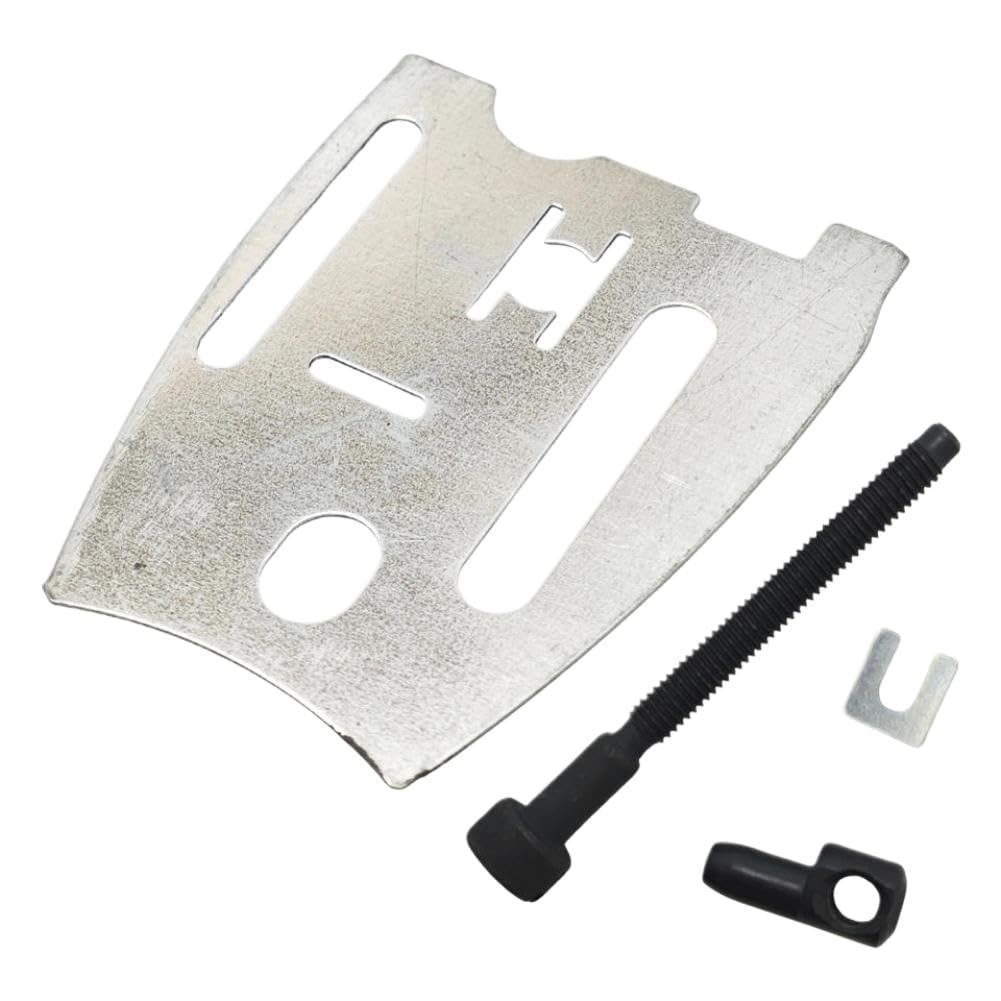 Juego de tensor de tornillo de ajuste de cadena guía de placa de barra Compatible con modelos de motosierra 61 66 181 266 268 Special 272 272XP 281 288