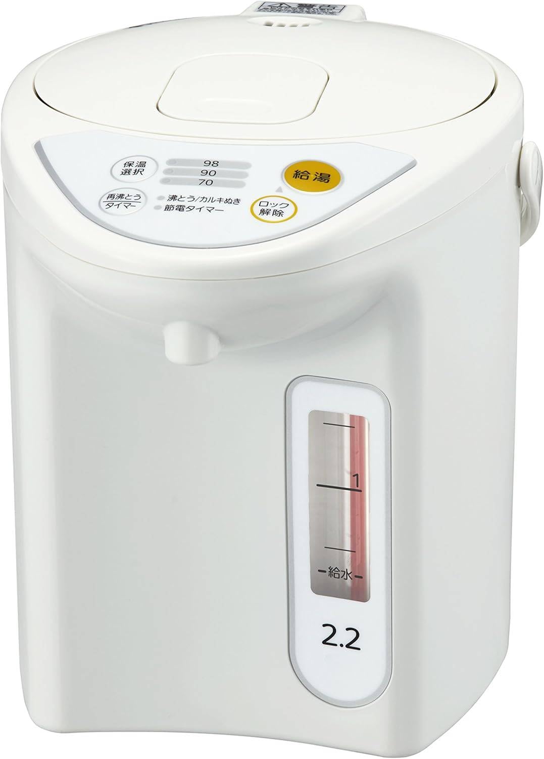 Amazon | マイコン 電気 ポット 2.2L ホワイト | ノーブランド品
