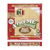 Olé Xtreme Wellness® High Fiber | 8' Size Flour Tortillas |Carb Friendly |Keto Certified | 12.7 oz.| 8 Count (Pack of 4)