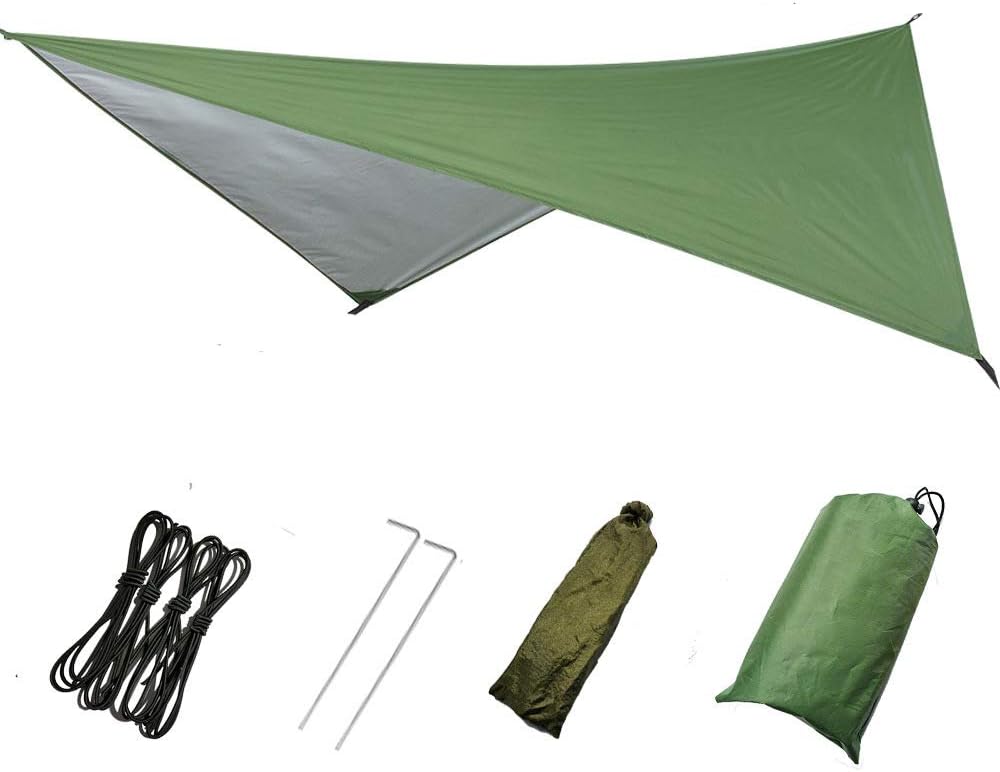 多目的目的 屋外ハンモック 雨を防ぐ サンシェードコーティング テントシェード ウルトラライトガーデンキャノピー 覚醒防水タープ グランドマット 公式通販