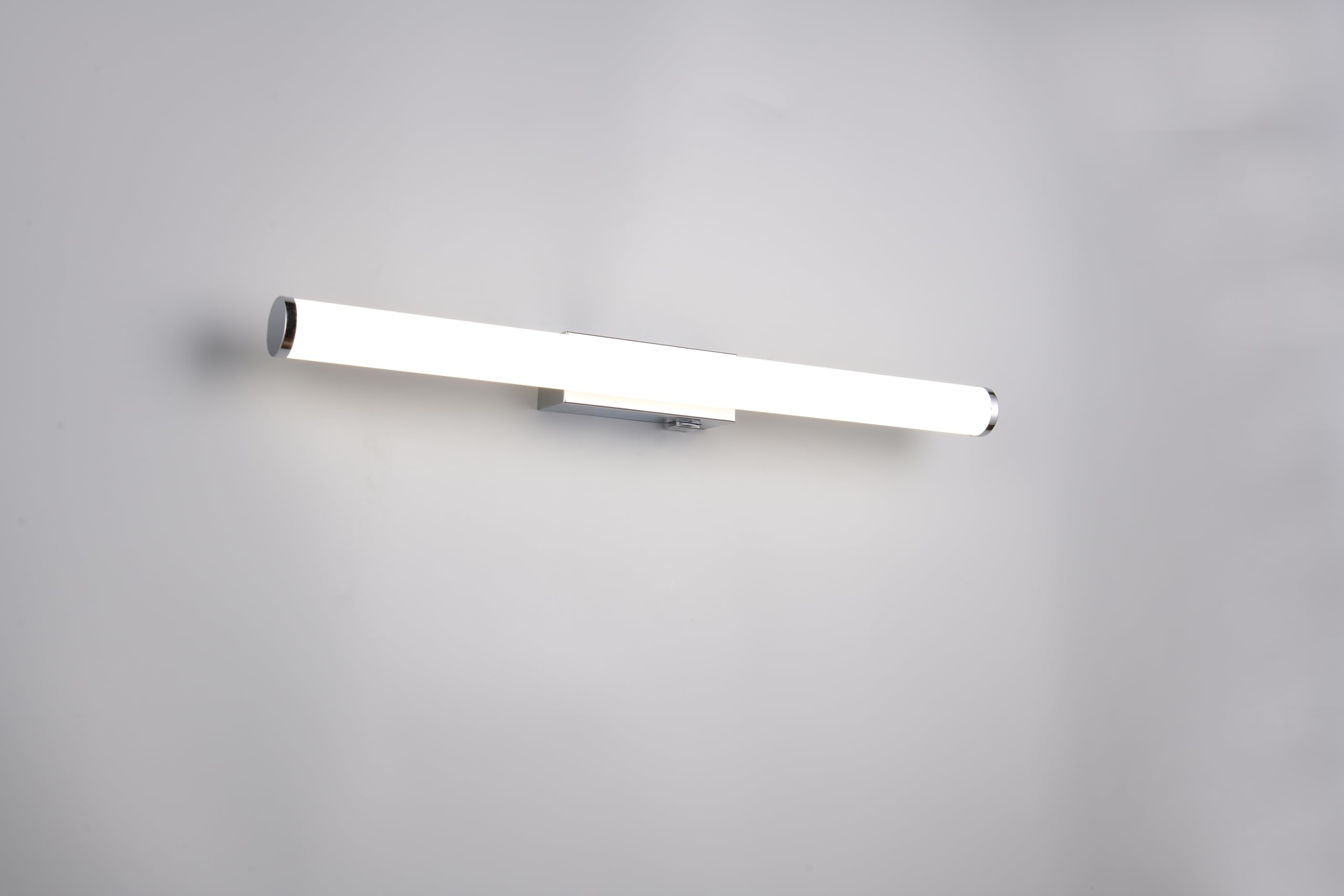 Trio Leuchten LED Applique de salle de bain MATTIMO 283274206, Métal chrome, Plastique blanc, 6,5 Watt LED