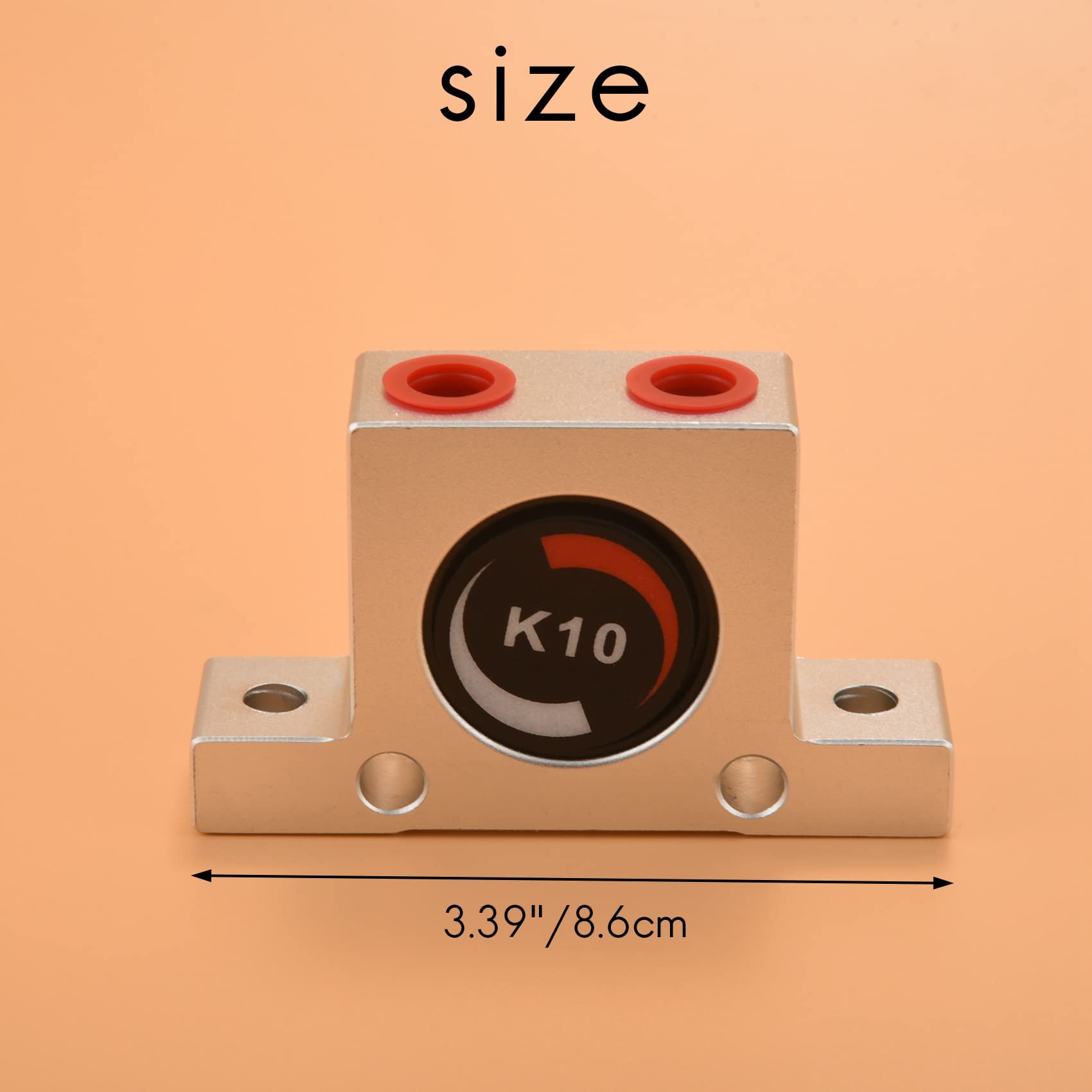 Vibrateur Pneumatique Industriel Jayzee | Turbine Dorée Silencieuse Type K-10
