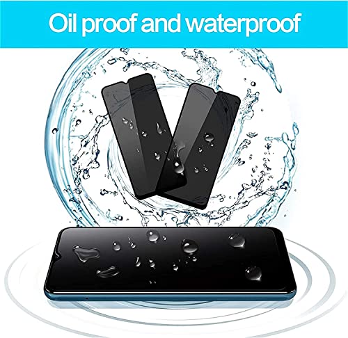 Image of Premium Grade Privacy Screen Protector Tempered Glass Guard Compatible For Vivo Y27 Cellphone (6.64 Inch,Pack Of 1) Full Edge To Edge Coverage Anti-Spy /Anti-Peeping 9H Hardness