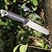 MCDLOKA Fixed Blade Knives Outdoor Duty Knife 440C Stainless Steel Survival Camping Knife with G10 Handle Waist Clip EDC Kydex Sheath