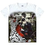 GO2COSY Anime Black Butler Short Sleeve Sebastian Michaelis Tee Tops T Shirt Costume