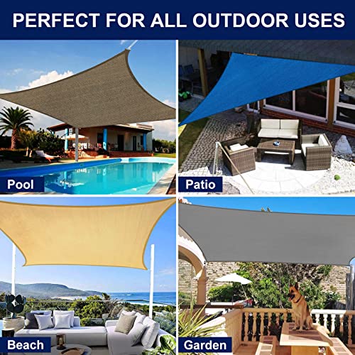 Purefit PFU15-028 Rectangle Sun Shade Sails Outdoor 8 X 10 Ft thumb #5