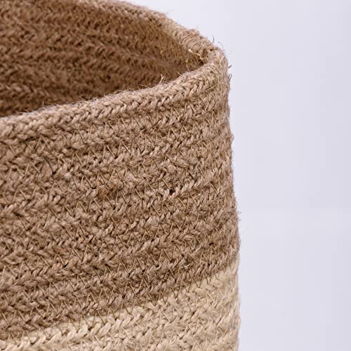 Primitives-by-Kathy-Two-Tone-Natural-Top-Basket-Decorative-Bin-Cream Primitives by Kathy Two Tone Natural Top Basket Decorative Bin Cream