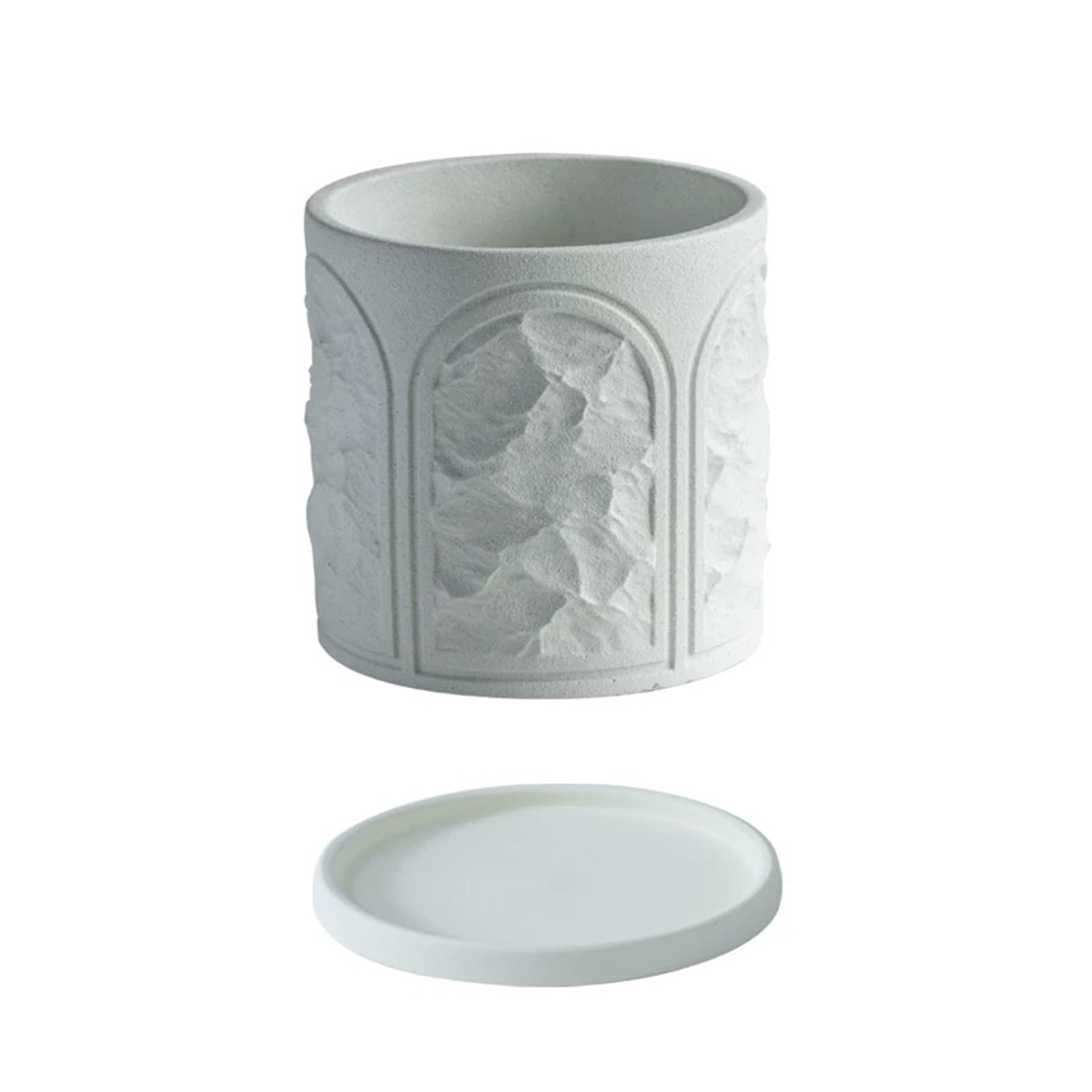 Cenz-888 flowerpot Nordic Minimalist Ceramic Planters: Unique And Creative Vases Designed For The Living Room Pots for Plants(White,Medium)