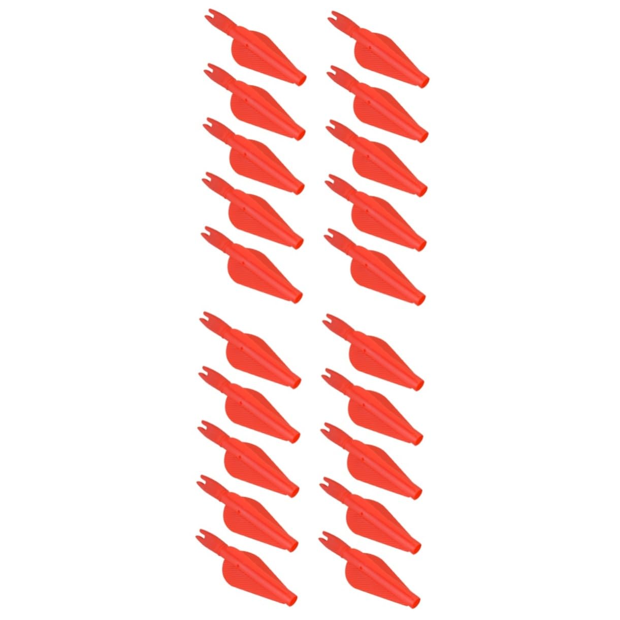YARNOW 2sets Conjoined Arrow and Nocks Durable Plastic Arrow Tail for Enhanced Archery Performance and Accuracy for and Outdoor Sports 10pcs*2