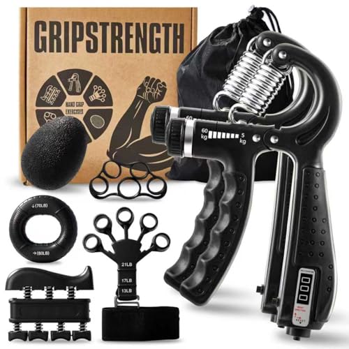 7-Piece Grip Trainer with Counter & Guide