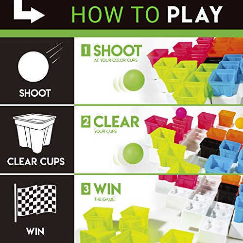 Franklin Sports Battle Buckets Pong Game - Fast Paced Four Player Ping Pong Game - Fun For Kids And Families - It’s A Game Of Skill, Strategy, Change And Its Addictive! #TOP2