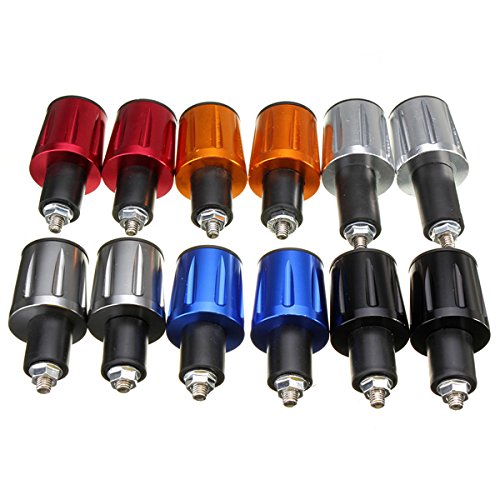 JenNiFer 7/8 Pouce 22 Mm Embouts De Guidon Moto Universels, Prise, Poids, Grip, Antivibrations - Argent