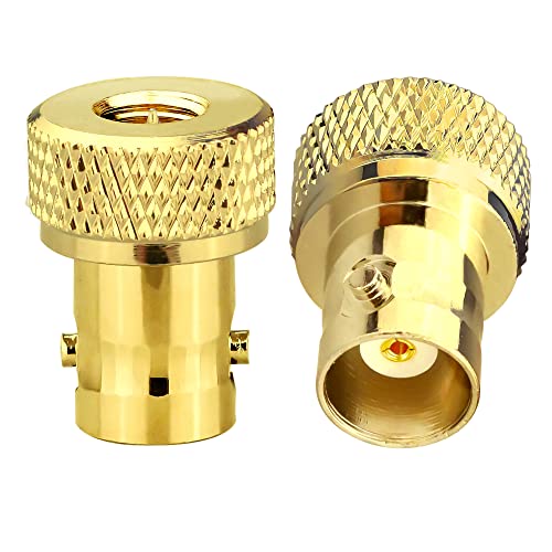 Adattatore N Maschio A BNC Femmina Oiyagai (2 Pezzi): Connettore RF Coassiale Per Antenna E Radio Walkie Talkie, 50 Ohm.
