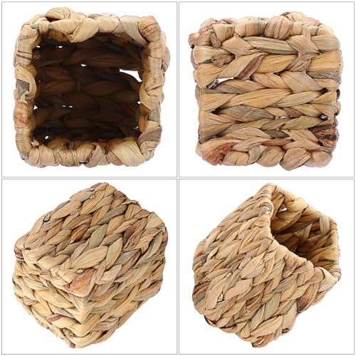 BSTKEY 3 Pcs Water Hyacinth Pencil Holder Desk Organizer - Image 4