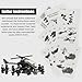 Koowants SWAT Set with 12 SWAT Officers, 2 Mounted Police with Horse – 1 Helicopter, 1 Armored SWAT SUV Vehicle,and 2 Motorcycle,Safe & Durable ABS – Great Gift for Kids, Boys, and Collectors