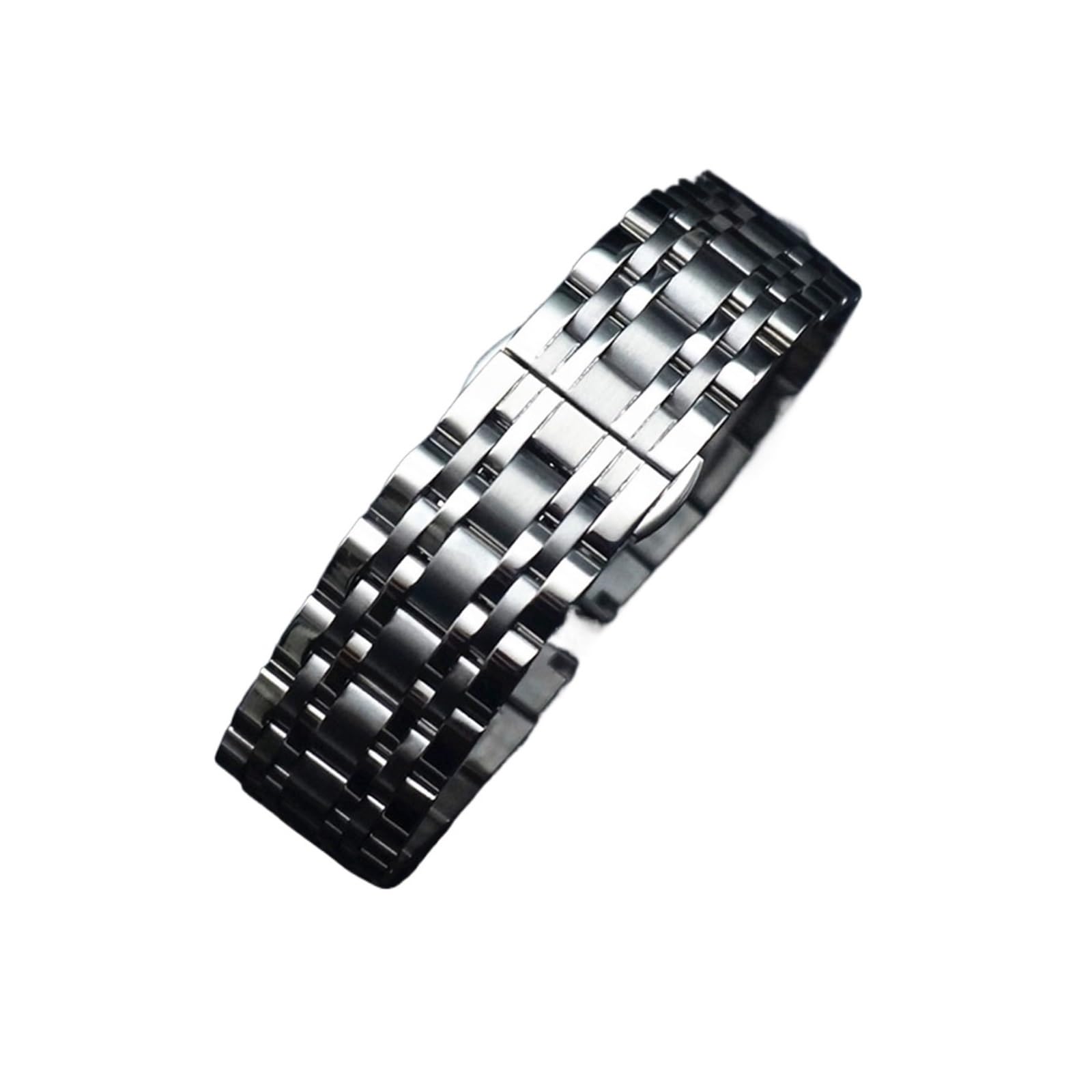 YINGO Cinturino a cinturino in acciaio inox curvato 14mm 16mm 18mm 19mm 20mm 21mm 22mm uomini donne orologi argento oro nero braccialetto