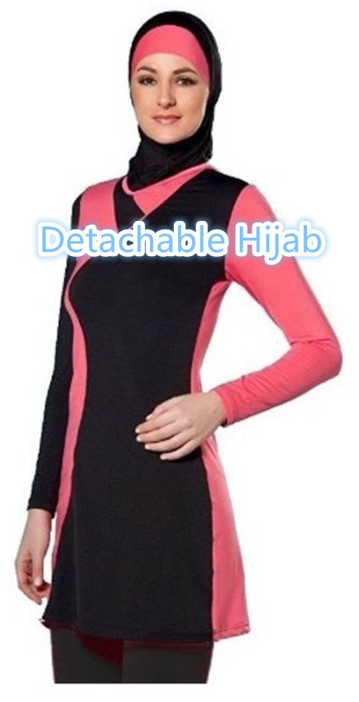 Costume da Bagno Modesto Hijab Costume da Bagno a Copertura Totale Costume da Bagno Beachwear Bikini Costume da Bagno Musulmano