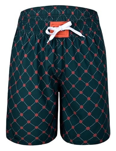 Men's Bathing Suit Quick Dry with Pockets Soft Relaxed Fit Boho Board Shorts with Liner4