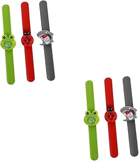 6 Peças Relógio Infantil De Desenho Animado Relógio De Tapa De Plástico Relógio Pulseira Watach Relógio Infantil Relógios Pulseira Relógios Infantis Relógio De Tapinhas Relógio De