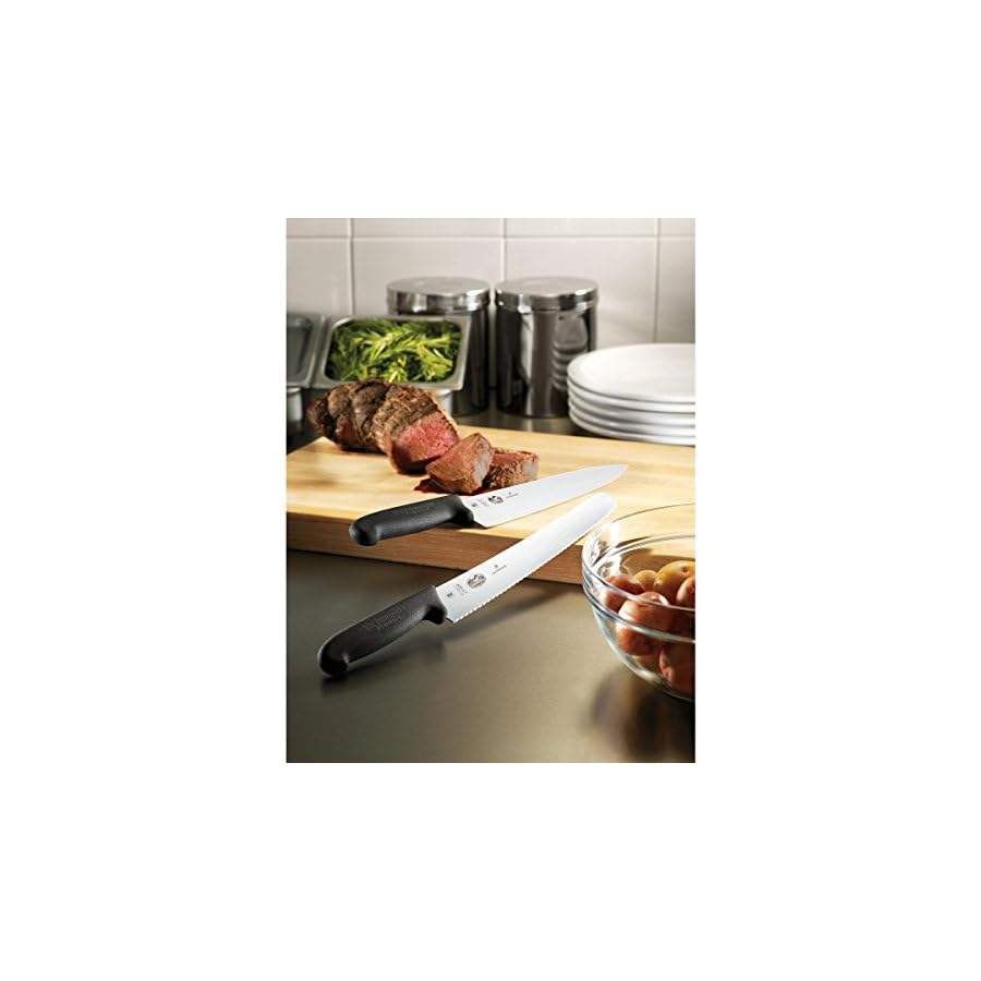 Victorinox-10-Inch-Fibrox-Pro-Chefs-Knife Victorinox 5.2003.25 10 Inch Fibrox Pro Chef's Knife, Black, 10"