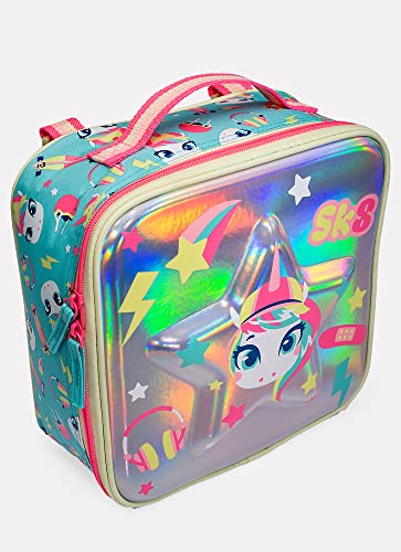 Mochila de Costas e Lancheira Unicórnio Skate - Puket