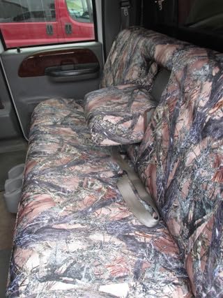Durafit Seat Covers F228 - Exact Fit Seat Covers for 1999-2009 F250-F550 - Rear Bench Seat Made in DS1 Camo Waterproof Endura