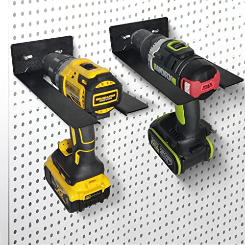 Yamto 2 Pcs Heavy Duty Metal Steel Power Tool Organizers,Easy Access Electrial Drill Holder Rack Wall Mount,Home Garage Wall Workshop Storage For Cordless/Hand Drill,Make Your Tool Stay In Place #TOP5