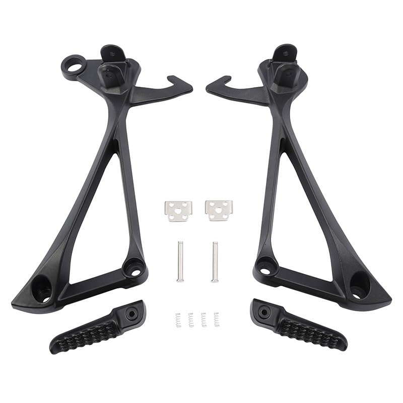 Repose-pied arrière de moto antidérapant avec kit supports pliables pour châssis 2011-2020