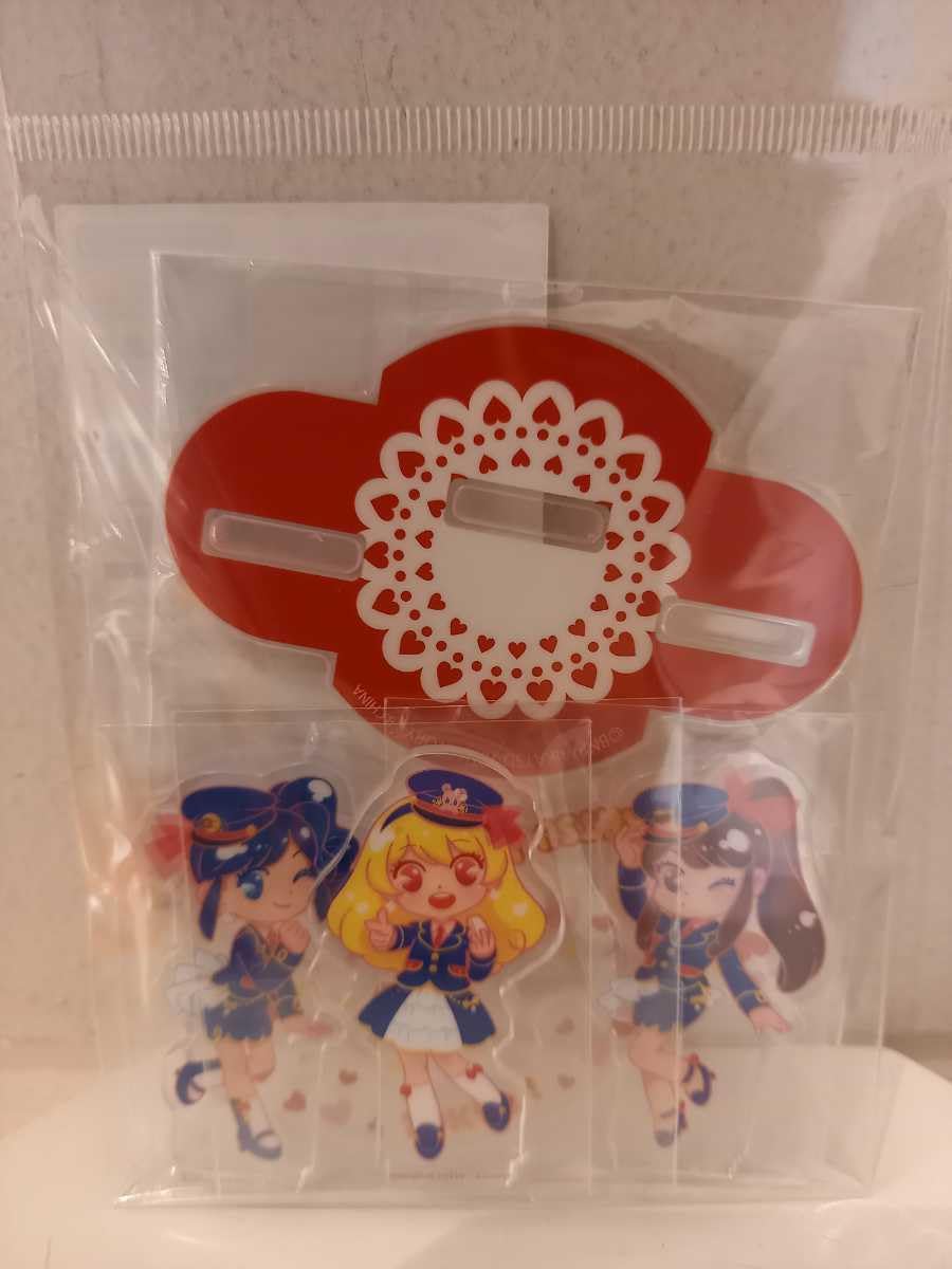 アイカツ モチーフキーホルダー 霧矢あおい 星宮いちご 紫吹蘭 3点