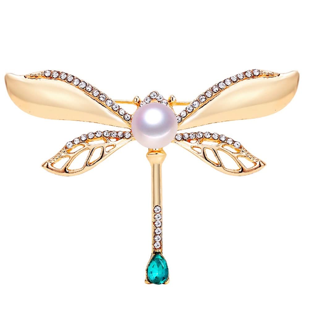 Corsage ornemental rétro et broche en or délicate dames perle