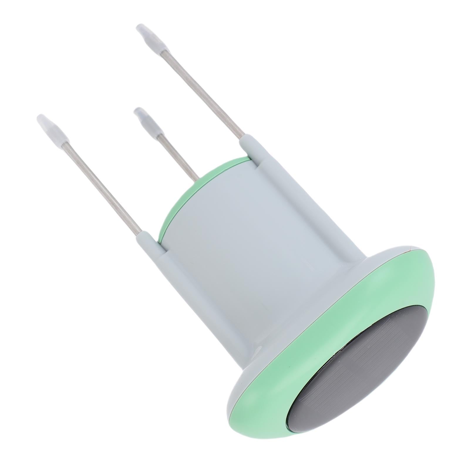 lyrlody Termometro e Igrometro per Terreno Sensore Tester per Terreno in Acciaio Inossidabile ABS con Avvisi App di Ricarica Solare 3.0 IP66 per Piante in Vaso da Serra da Giardino