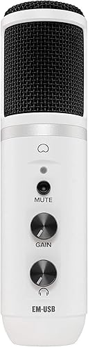 Mackie Micrófono condensador vocal (EM-USB-LTD-WHT)