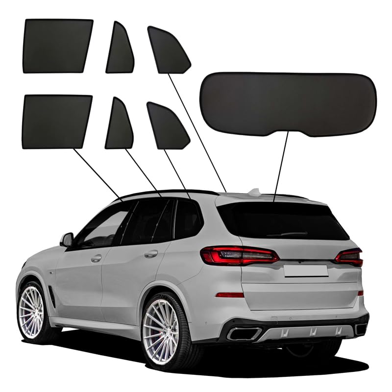 Protección solar compatible con BMW X5 G05 2018 para viajes largos en familia