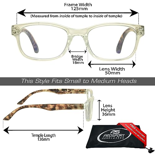 Image of proSPORT Multifocal Progressive 3 Magnifications in 1 Lens No Line Computer Gaming Reading Glasses for Men & Women