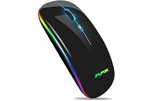 Rechargeable Bluetooth Mouse for Android Phone, Laptop - Dual Mode Wireless Mouse with USB Receiver