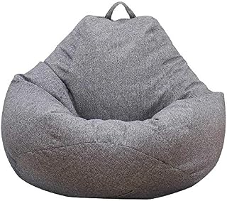 Dandelionsky No Filling Classic Bean Bag Chair Sofa Cover, Lazy Lounger Bean Bag Storage Chair Cover for Adults and Kids - 70x80cm