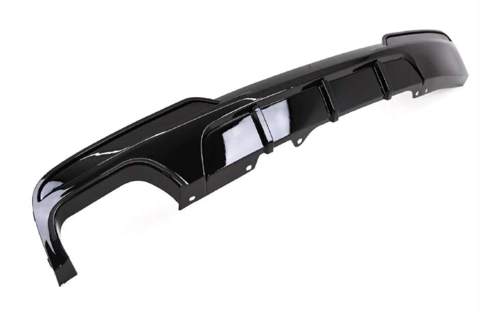 MpTuned BMW F10 F11 Diffusore lucido nero per 5er 2010–2017 520i, 523i, 528i, 518d, 520d, 525d, 530d