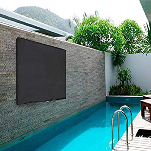 ELR Outdoor TV Cover 22 to 24 inches Screen Cover Resistant Water Protector Dust-Proof Cover for Outdoor Garden Pool TV Television Screens (22-24’’) - 5