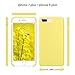 SURPHY Silicone Case Compatible with iPhone 8 Plus & iPhone 7 Plus, Soft Liquid Silicone Rubber Slim Phone Case Cover with Microfiber Lining, Yellow, Shock-Absorbent