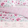 Laura Ashley - Kids Comforter Set, 100% Super Soft Toddler Bedding with Matching Shams & Bonus Decorative Pillow, Ideal Girl Room Essentials (Meadow Daisies Pink, Full/Queen) #5