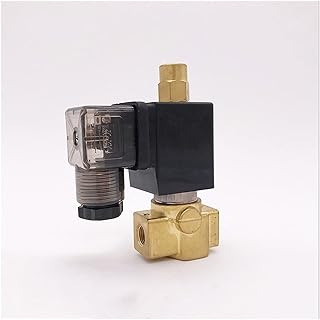 VGOWNRE Plumbing Solenoid Valve Direct Acting Brass Small Gas Pneumatic 3way Valve 1/4inch 1.5/2.5/3mm Seals 0-7/4/3bar Solenoid Valve LAY-Fittings (Specification : 3mm 3bar, Voltage : DC12V)