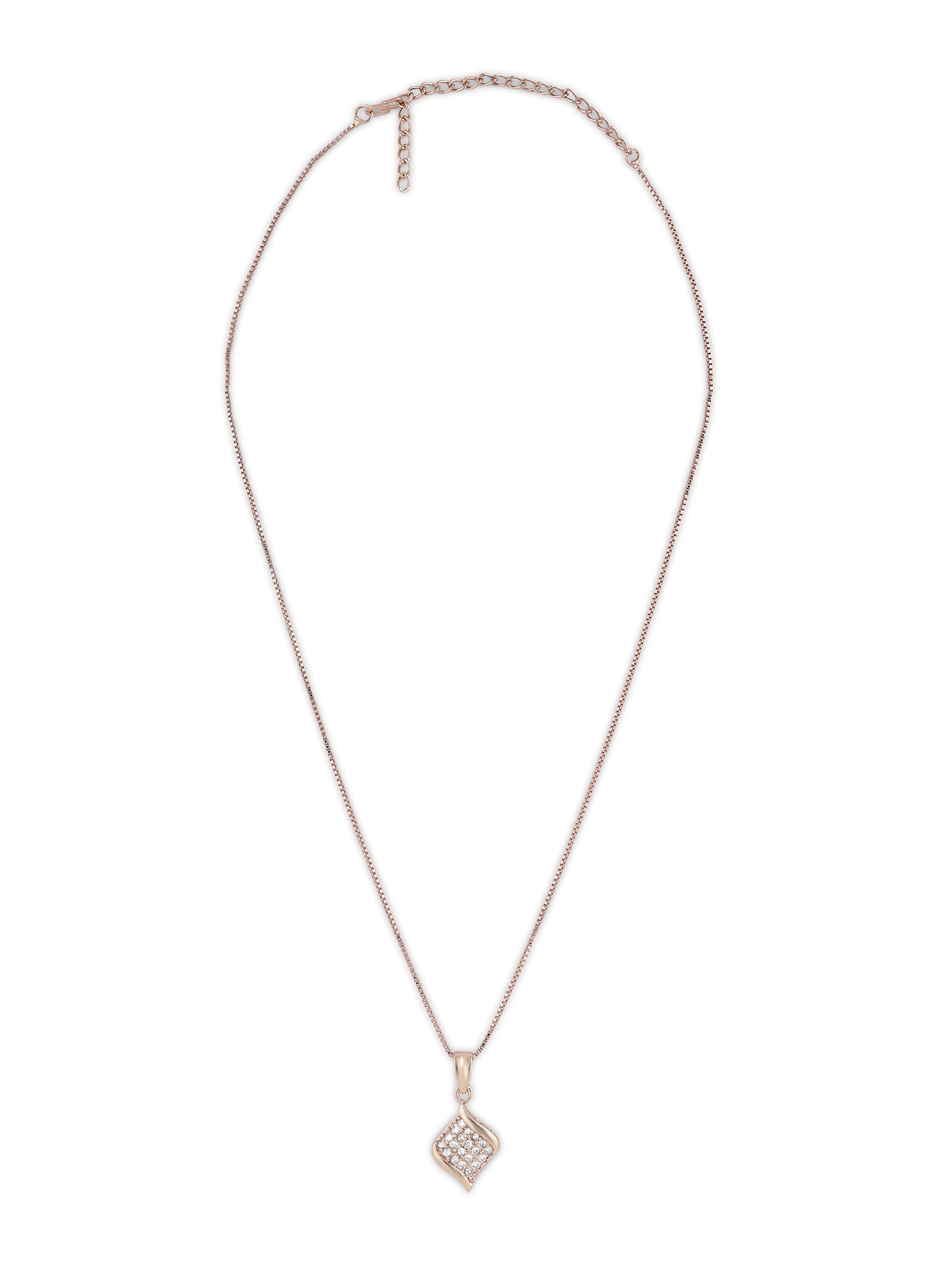 See full amazon price history chart for ZAVERI PEARLS Rose Gold Contemporary Cubic Zirconia Embellished Pendant & Chain For Women-ZPFK16620 ZAVERI PEARLS Rose Gold Contemporary Cubic Zirconia Embellished Pendant & Chain For Women-ZPFK16620 (B0CKTLVKG3) Amazon Price History, Amazon Price Tracker