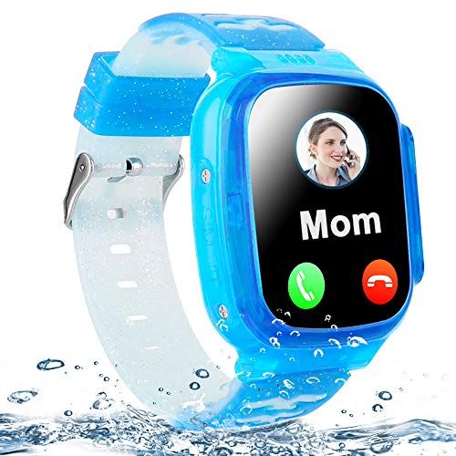 Kids Smart Watch Waterproof GPS Tracker Phone Watch for Boys Girls Age 4-12