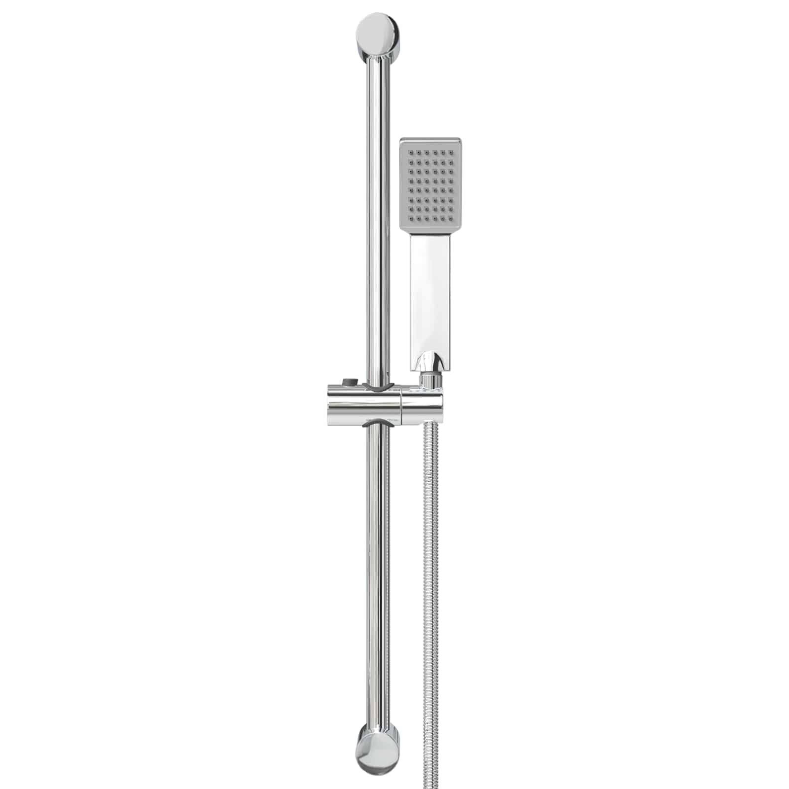 Mangloder Juego de sistema de ducha cromado de acero inoxidable de 70 cm, montaje en pared, alta presión, ahorro de agua, ajustable, soporte para alcachofa de ducha para baño