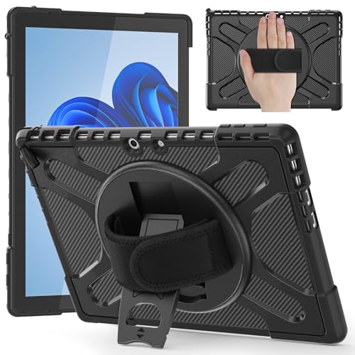 Funda protectora Funda compatible con Microsoft Surface Pro 11/Pro 10/Pro 9 Funda de 13 pulgadas con soporte de 360° compatible con teclado tipo cubierta, funda protectora a prueba de golpes Compatibl