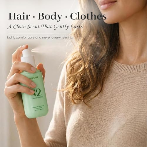 Image of Hair Perfume for Women, Coconut Pistachio Alcohol-Free Body Mist, 100ml | Soft & Lightweight Long-Lasting Fragrance for Hair, Body, Clothes & Pillows, Everyday Refreshing, Gift for Women & Moms
