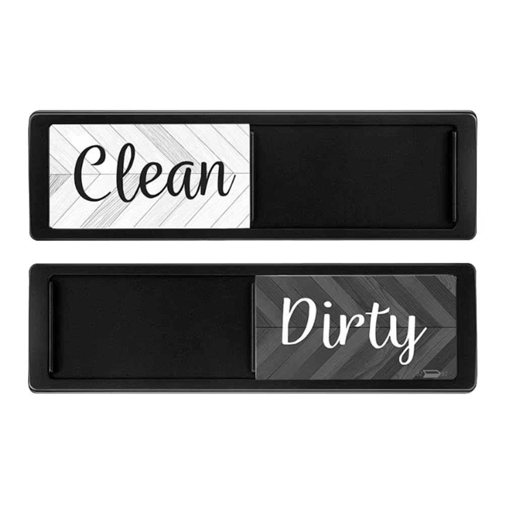 CTRLZS Double-Sided Magnetic Refrigerator Sticker Fridge Guide Sign for Dishwasher Magnet for Dishwasher Indicator A