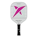 Drop Shot Kibo Control 2024 – Pickleball Racket with Shock Absorption, Great Control and Power – Professional Pickeball -USAPA Approved - White/Pink
